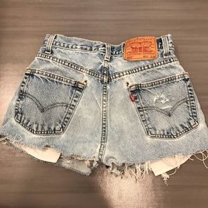 Levi’s vintage upcycled cutoff shorts